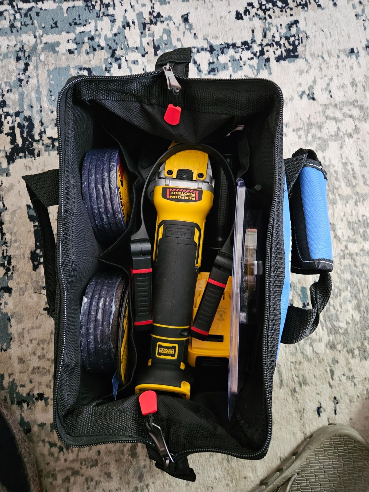WORKPRO 13-inch Tool Bag, Wide Mouth Tool Tote with Inside Pockets customer photo 1