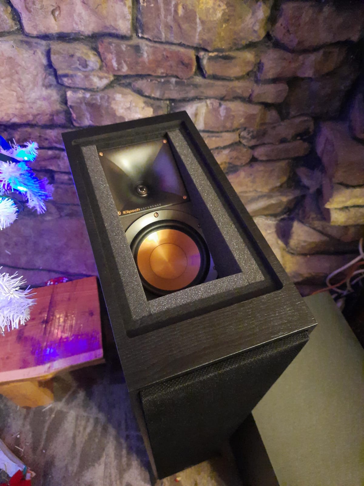Klipsch R-625FA Powerful Detailed Floorstanding Single Home Speaker Black customer photo 2