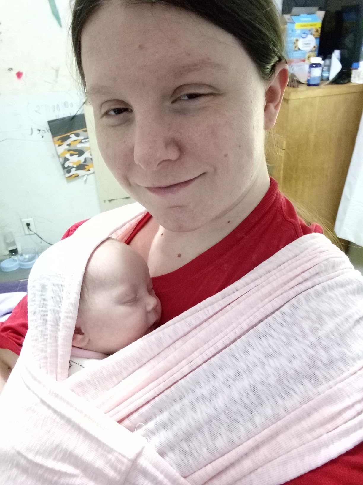 Koala Babycare Baby Carrier Wrap, Easy to Wear As a T-Shirt - Original Baby Carrier Newborn to Toddler - Sling One Size Fits All - Baby Wraps Carrier Up to 22lbs customer photo 1