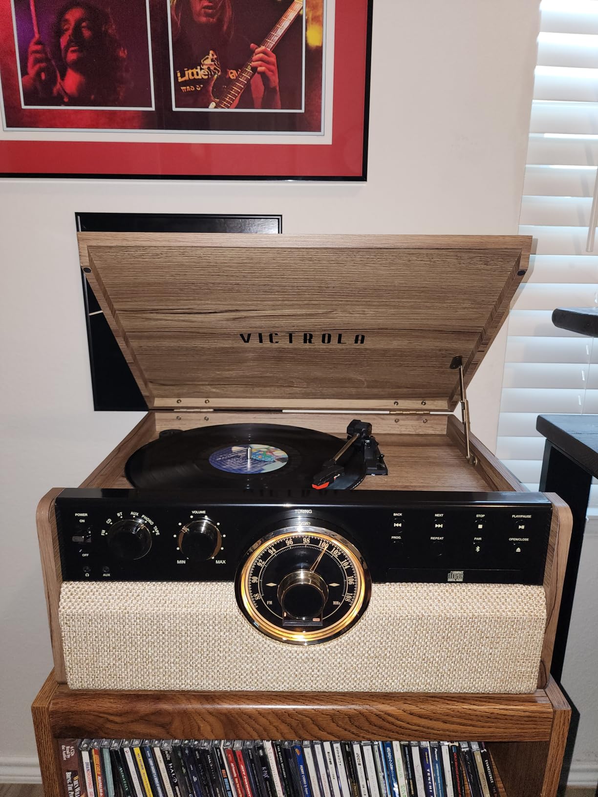 Victrola Empire - Wood 6-in-1 Bluetooth Record Player - Espresso customer photo 2