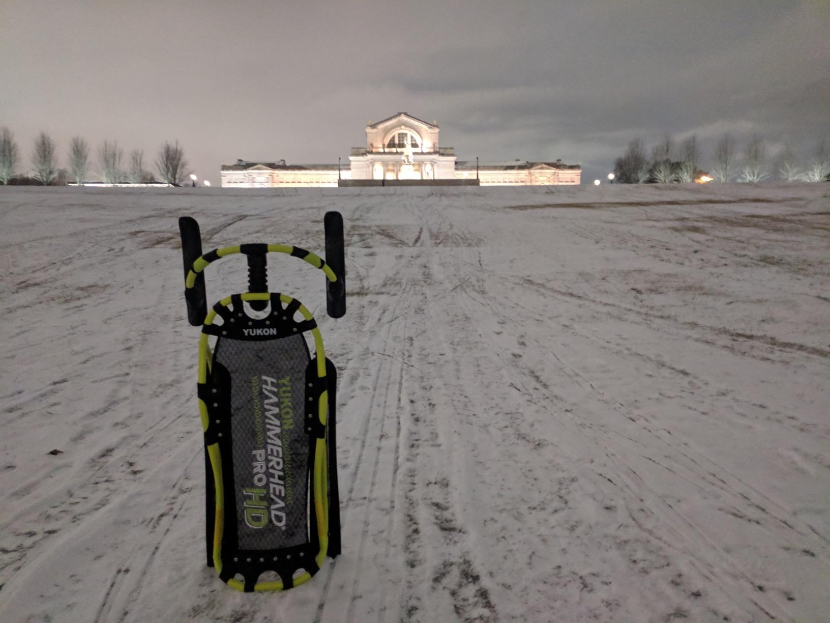 Yukon Charlie's Hammerhead Pro HD Sled | Single Rider, Speed and Steering Control, 52-inch x 22-inch customer photo 2