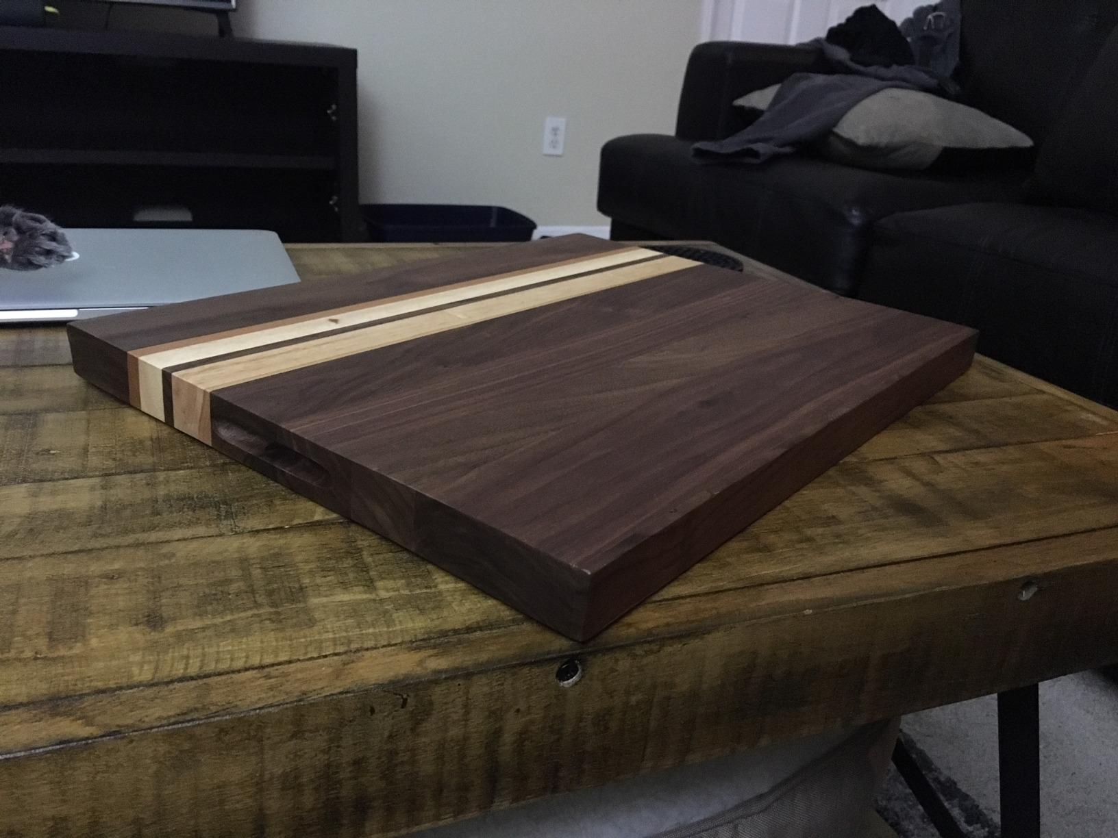 Sonder Los Angeles Motley Cutting Board, Walnut Cherry Maple, 17x13x1.1 in customer photo 2