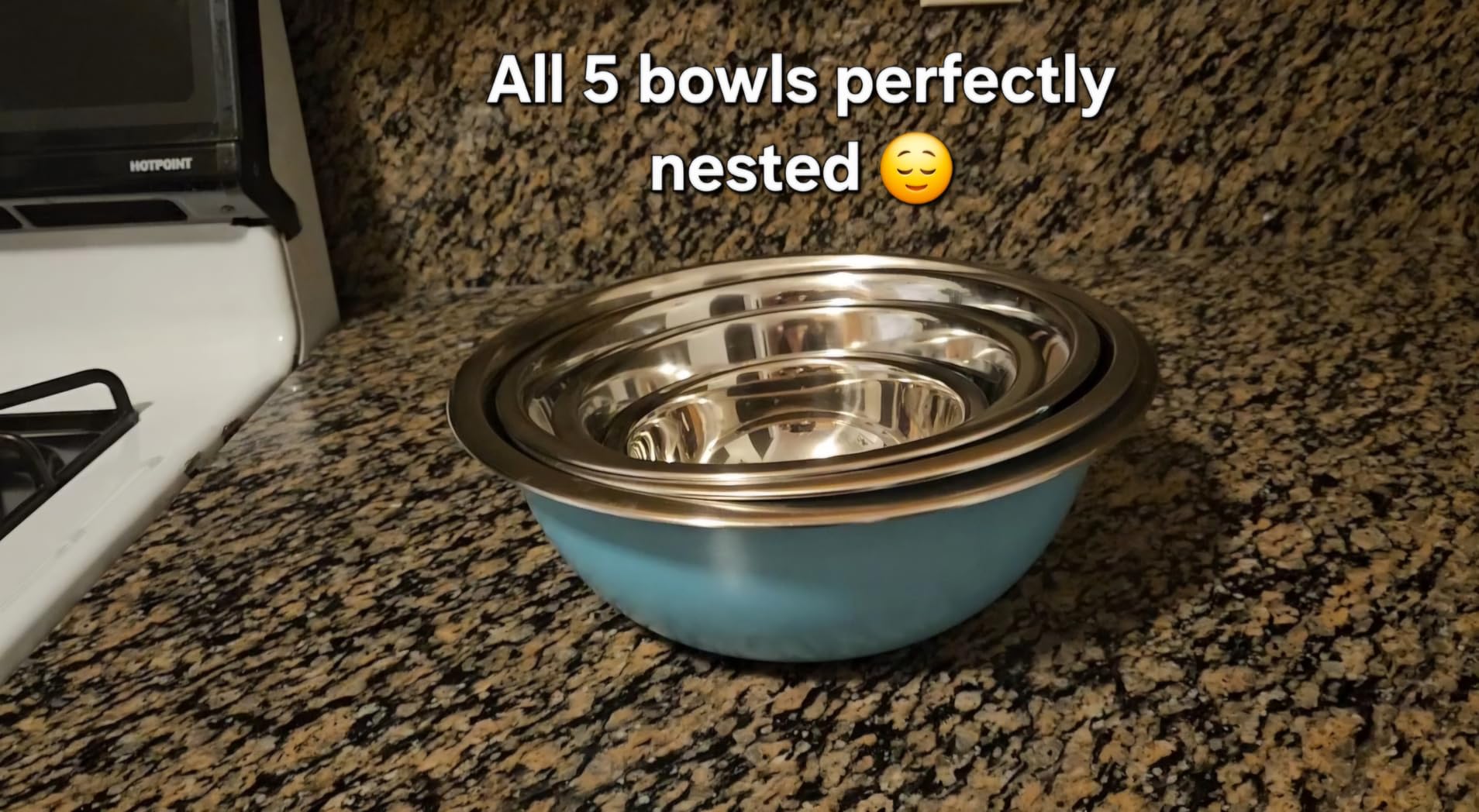 WHYSKO Stainless Steel Mixing Bowls Set, 5-Piece Meal Prep & Food Storage customer photo 2