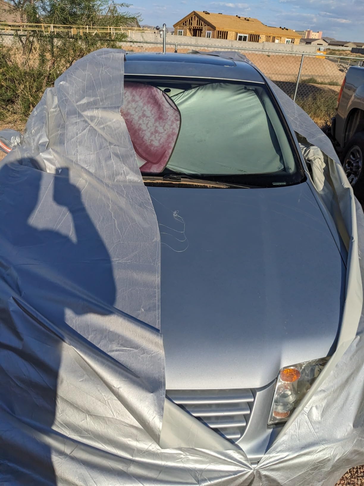 SEAZEN Car Cover with Zipper, 2 Layer Full Car Covers Waterproof/UV Protection/Snowproof/Dustproof, Universal Car Cover (Fit Sedan-Length Up to 200