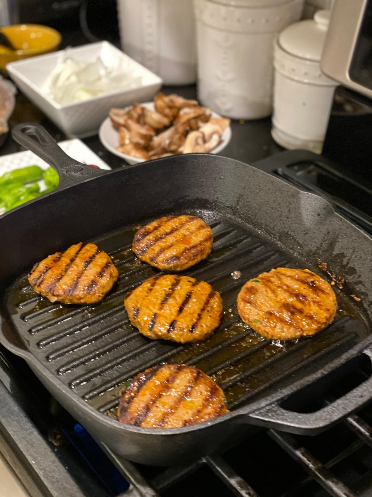 12 Inch Square Grill Pan Large Pre-Seasoned Cast Iron customer photo 1