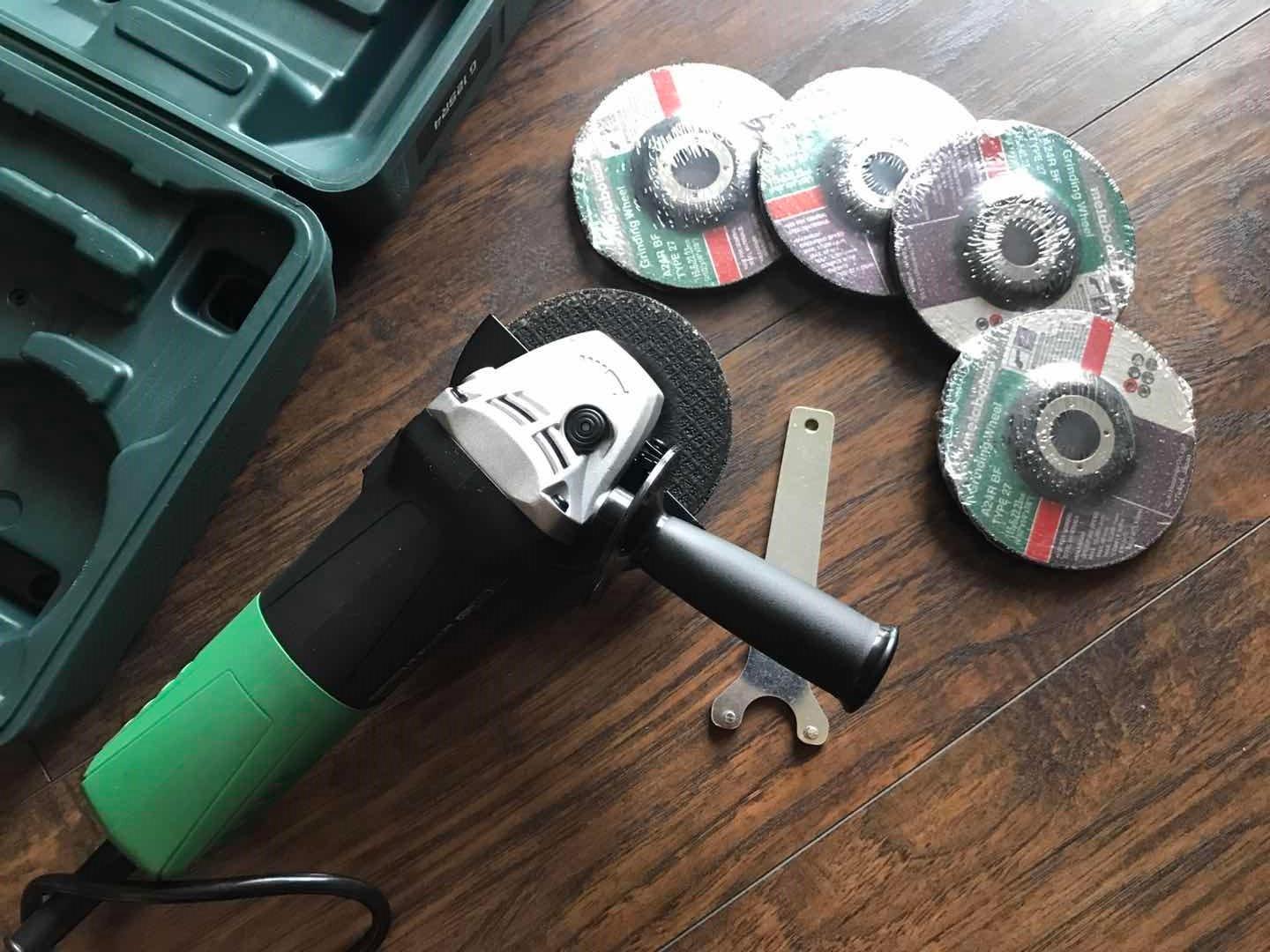 Metabo HPT 4-1/2-Inch Angle Grinder, Includes 5 Grinding Wheels & Hard Case, 6.2-Amp Motor, Compact & Lightweight, G12SR4 customer photo 1