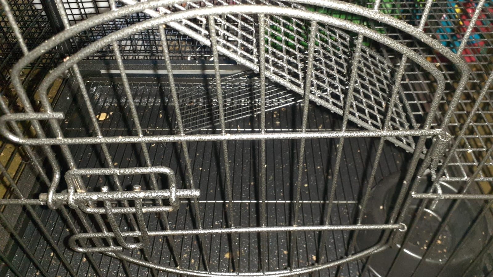 SUPER DEAL 37.2 Inches Metal Ferret Cage Chinchilla 4 Tiers Small Animal Cage with 3 Ladders/ 2 Front Doors/Food Bowl/Water Bottle/Slide Out Trays/Swivel Casters,Black customer photo 2