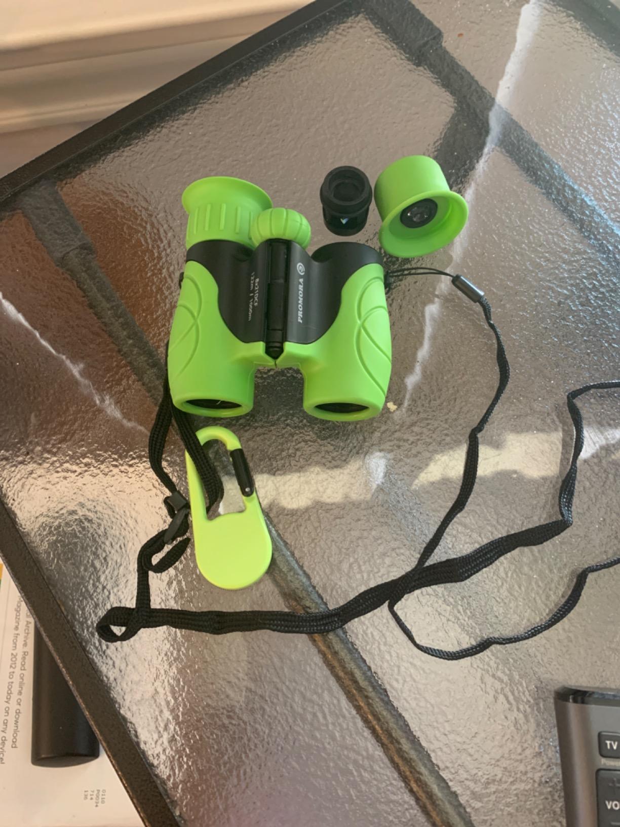 Binoculars for Kids – Perfect Toy for Little Boys and Girls – Extensive Set Incl. Magnifying Glass & Compass – Powerful Magnification 8X21 – 3 to 12 Year Old Kids for Toddler customer photo 2