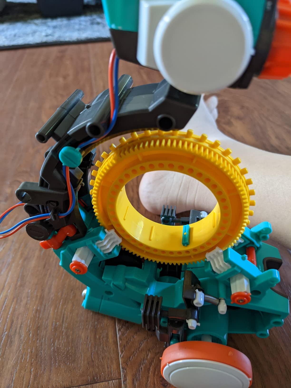 Teach Tech Mech 5, Mechanical Coding Robot, Coding Wheel Makes Robot Throw, Lift, kick, Draw and More, Ages 10 and Older customer photo 1
