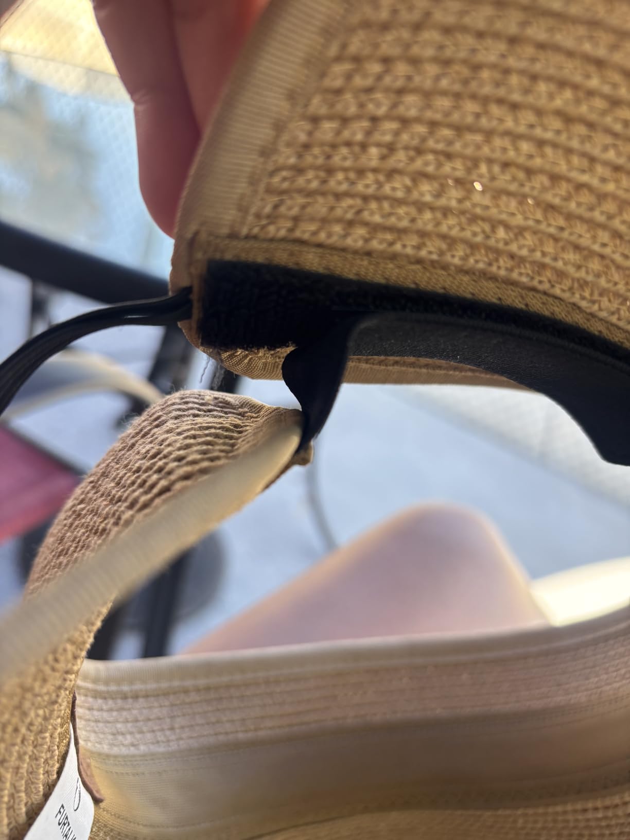 FURTALK Womens Sun Hat with Ponytail Hole Wide Brim Beach Straw Visor customer photo 1