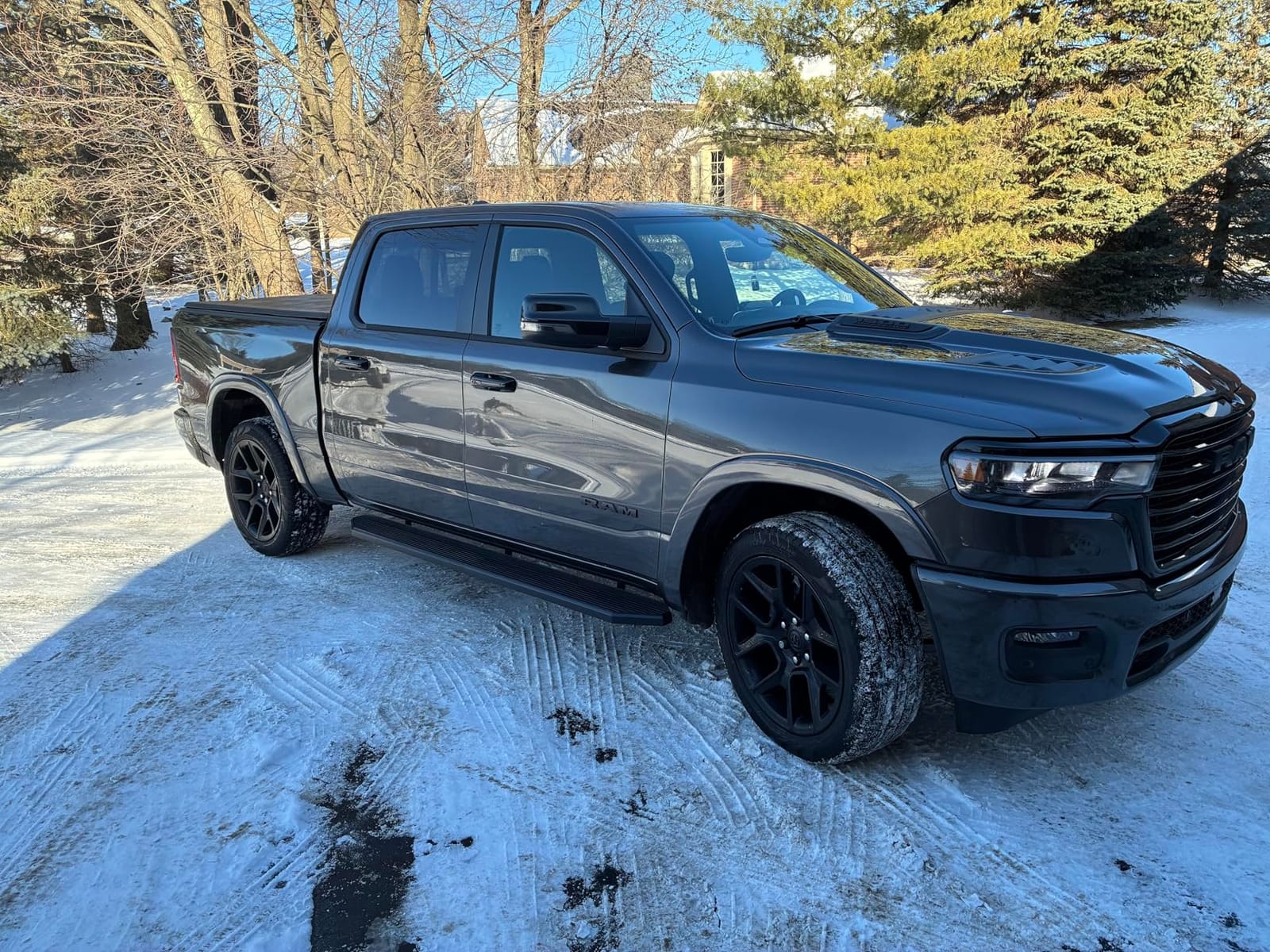 APS 6-inch (Black Stainless Steel Flat Style) Running Boards Nerf Bars Side Steps Step Rail Compatible with Ram 1500 2019-2026 Crew Cab (Will Not Fit 2018 Previous Generation Build in 19-24) customer photo 2