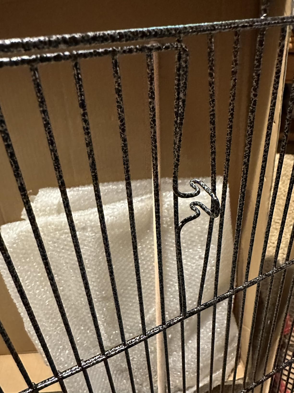 Yaheetech 63-Inch Wrought Iron Rolling Large Bird Cage for African Grey Small Quaker Amazon Parrots Canary Bird Flight Cage customer photo 2