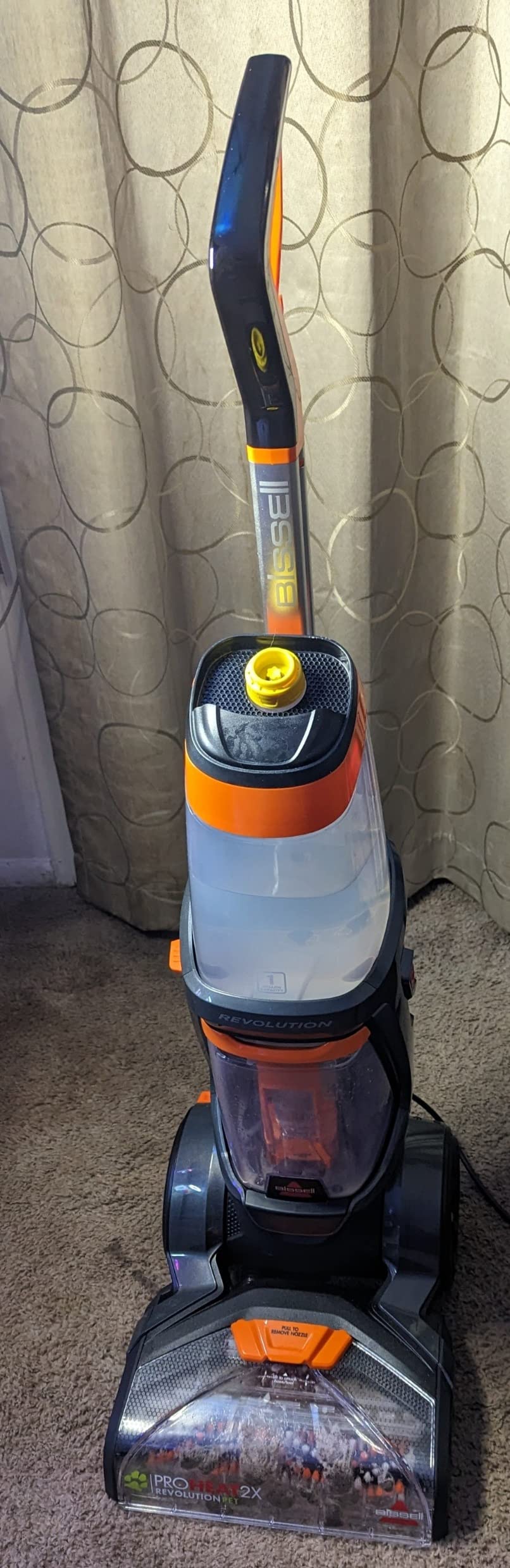 Bissell ProHeat 2X Revolution Pet Full Size Upright Carpet Cleaner, 1548F, Orange customer photo 2