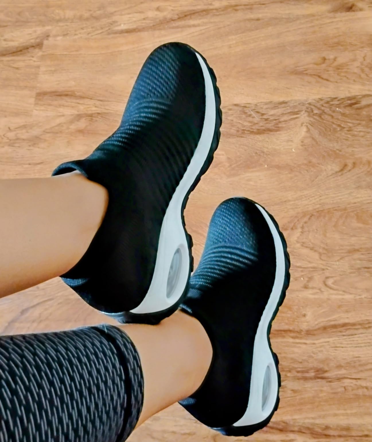 STQ Walking Shoes Women Slip on Sneakers Comfortable Ladies Work Nursing customer photo 2