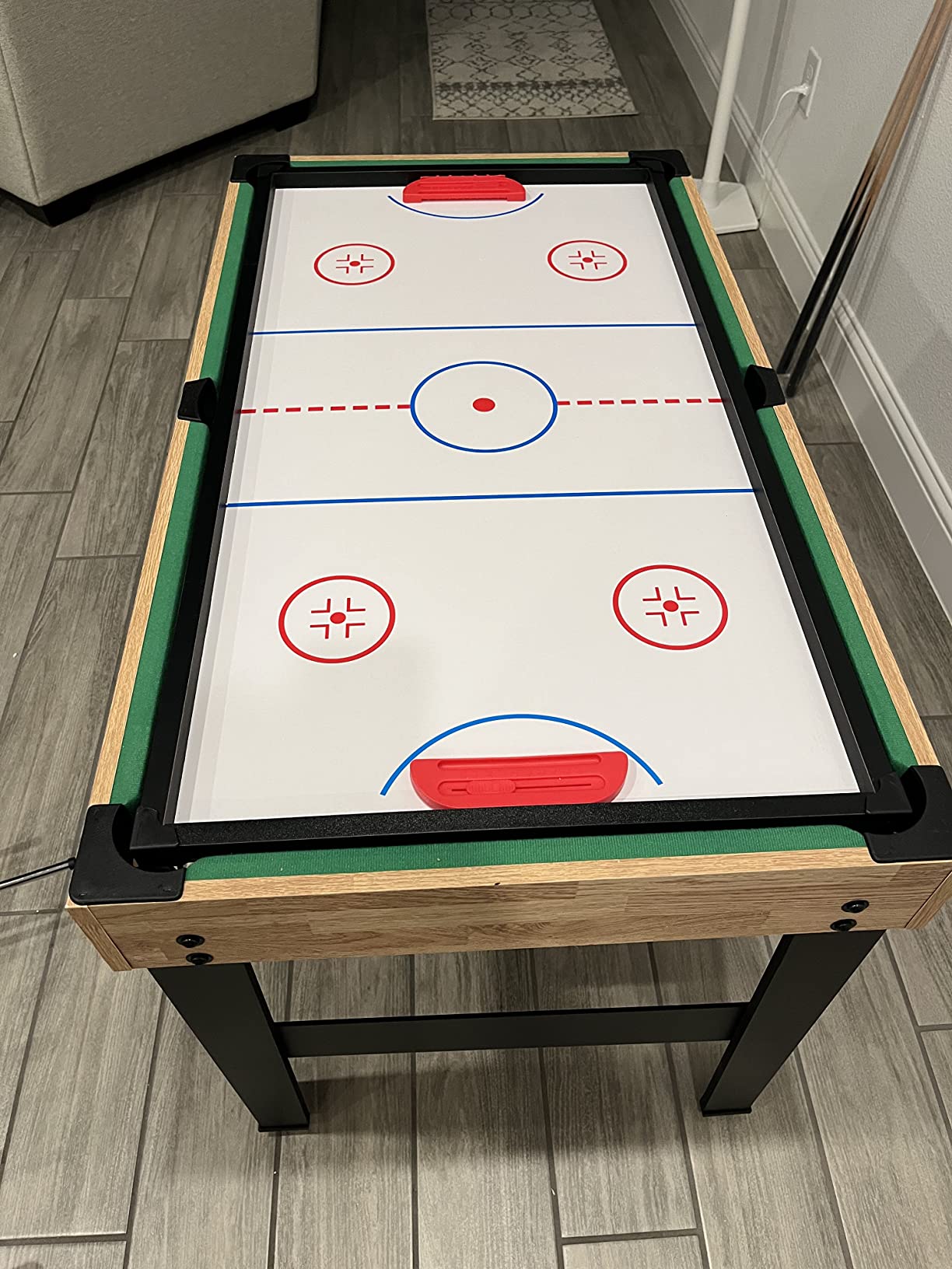 Best Choice Products 2x4ft Combo Game Table Set for Home, Game Room, Friends & Family w/Hockey, Foosball, Pool, Shuffleboard, Ping Pong, Chess, Checkers, Bowling, and Backgammon customer photo 2