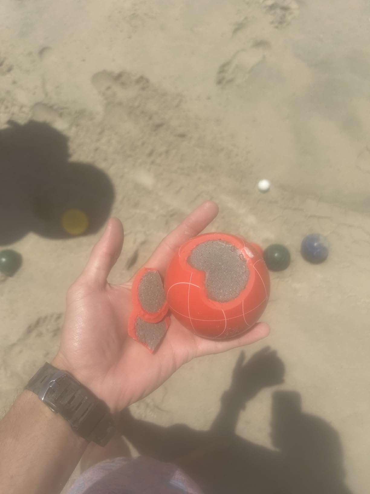 ropoda 90mm Bocce Ball Set with 8 Polyresin Balls Resin Bocce Ball Game Set customer photo 2