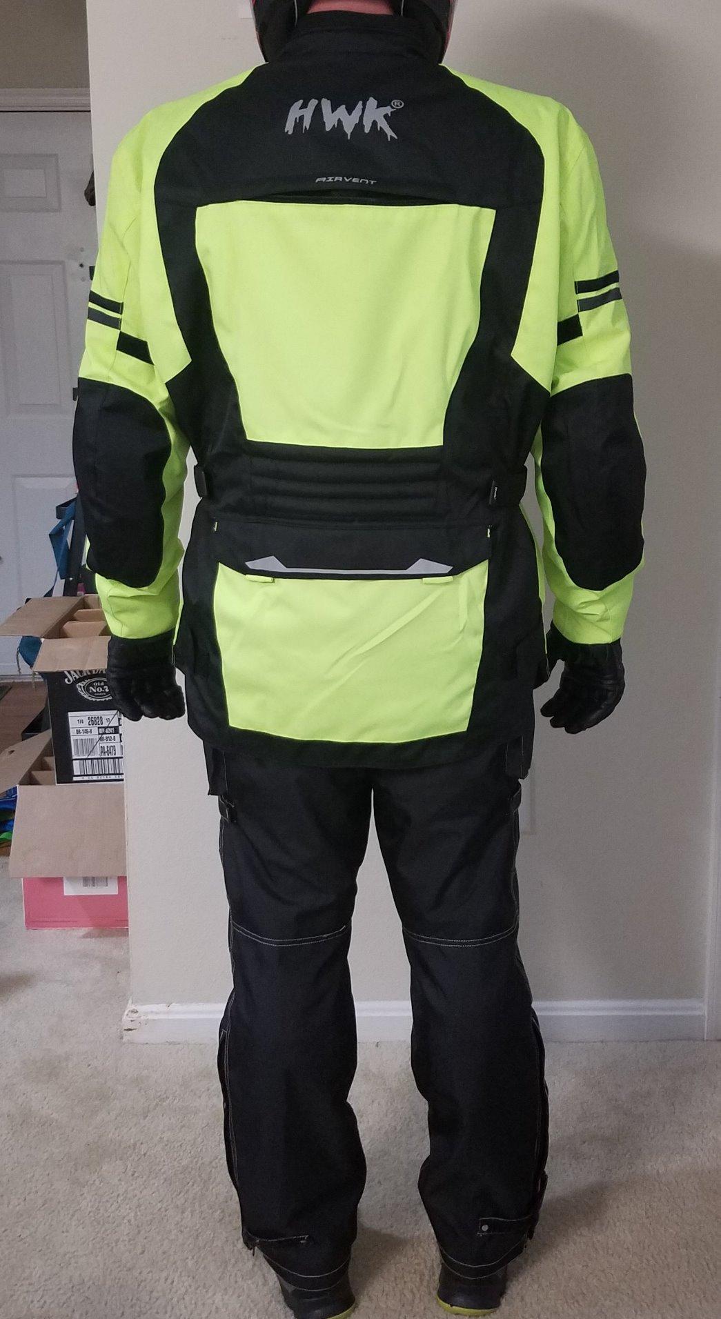 HWK Adventure Motorcycle Jacket Men with CE Armor, 600D Cordura, All-Season customer photo 1