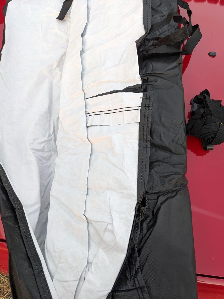 Favoto Car Cover Waterproof All Weather Windproof for Sedans 184-193 Inches customer photo 2