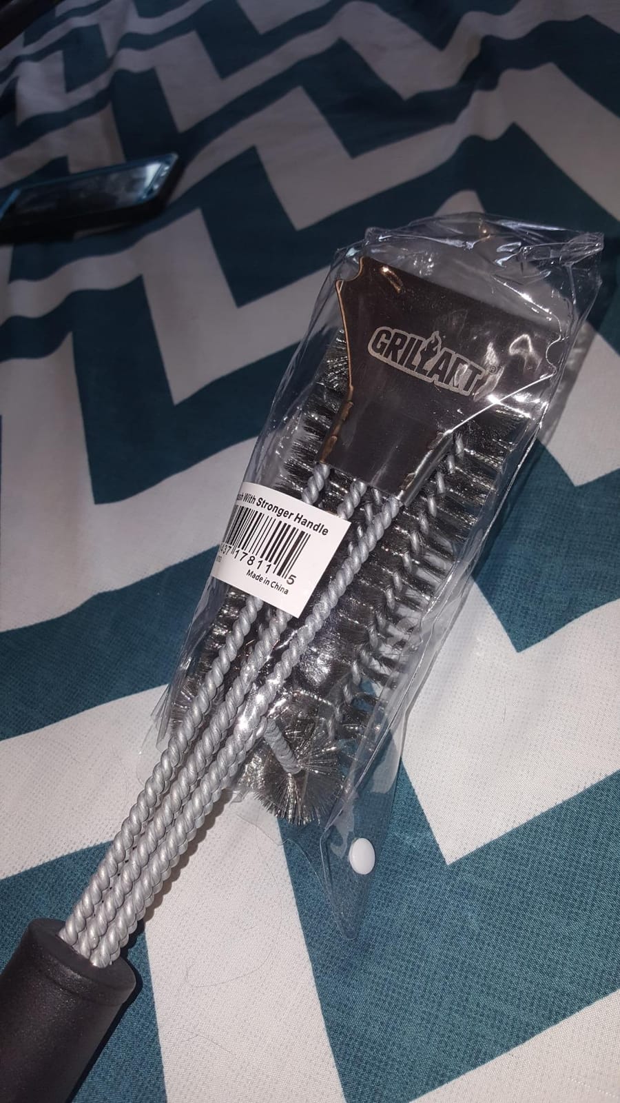 GRILLART Grill Brush, 18'' Extra-Strong Handle, BBQ Cleaner with Scraper customer photo 1