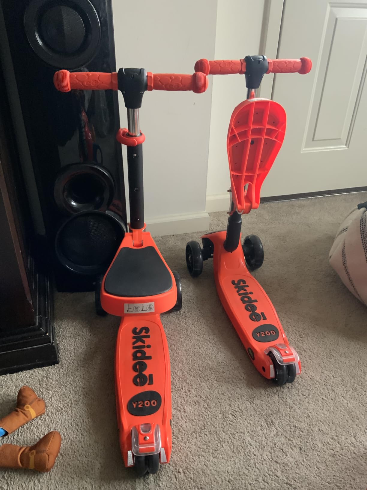 SKIDEE Kick Scooter for Kids Ages 3-5 | Foldable 3 Wheel Scooter with Lean-to-Steer, Adjustable Height, Removable Seat & LED Light Wheels | Toddler Scooter Up to 12 Year Old Boys/Girls customer photo 2