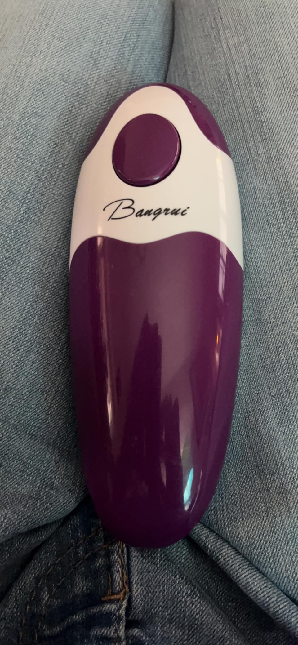 Kitchen Automatic Safety Cordless One Tin Opener&Bangrui Professional Electric Opener.One-touch switch .Smooth can edge.Being friendly to left-hander and arthritics!(Purple) customer photo 2