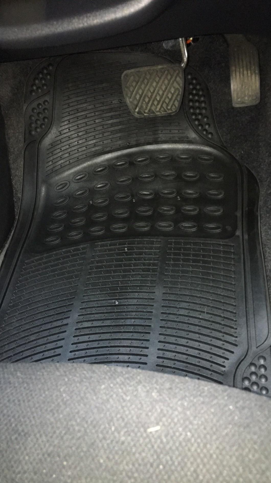 BDK ProLiner Car Floor Mats for Cars Trucks SUV, 3-Piece All-Weather Heavy Duty Rubber Liners with Universal Trimmable Fit, Durable Waterproof Vehicle Auto Floor Mats with Capture Ridges Black customer photo 2