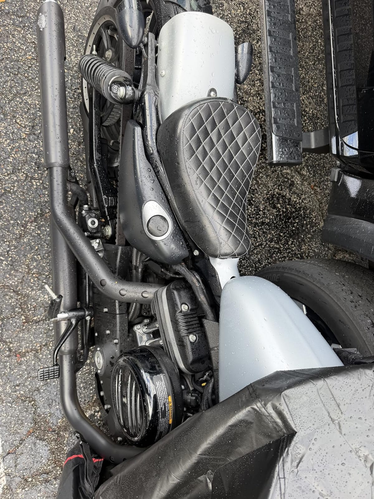 MZS Motorcycle Cover Waterproof Outdoor fits up to 96