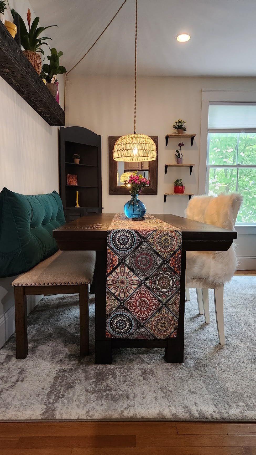 Signature Design by Ashley Extendable Dining Table, Grayish Brown, Seats 8 customer photo 2