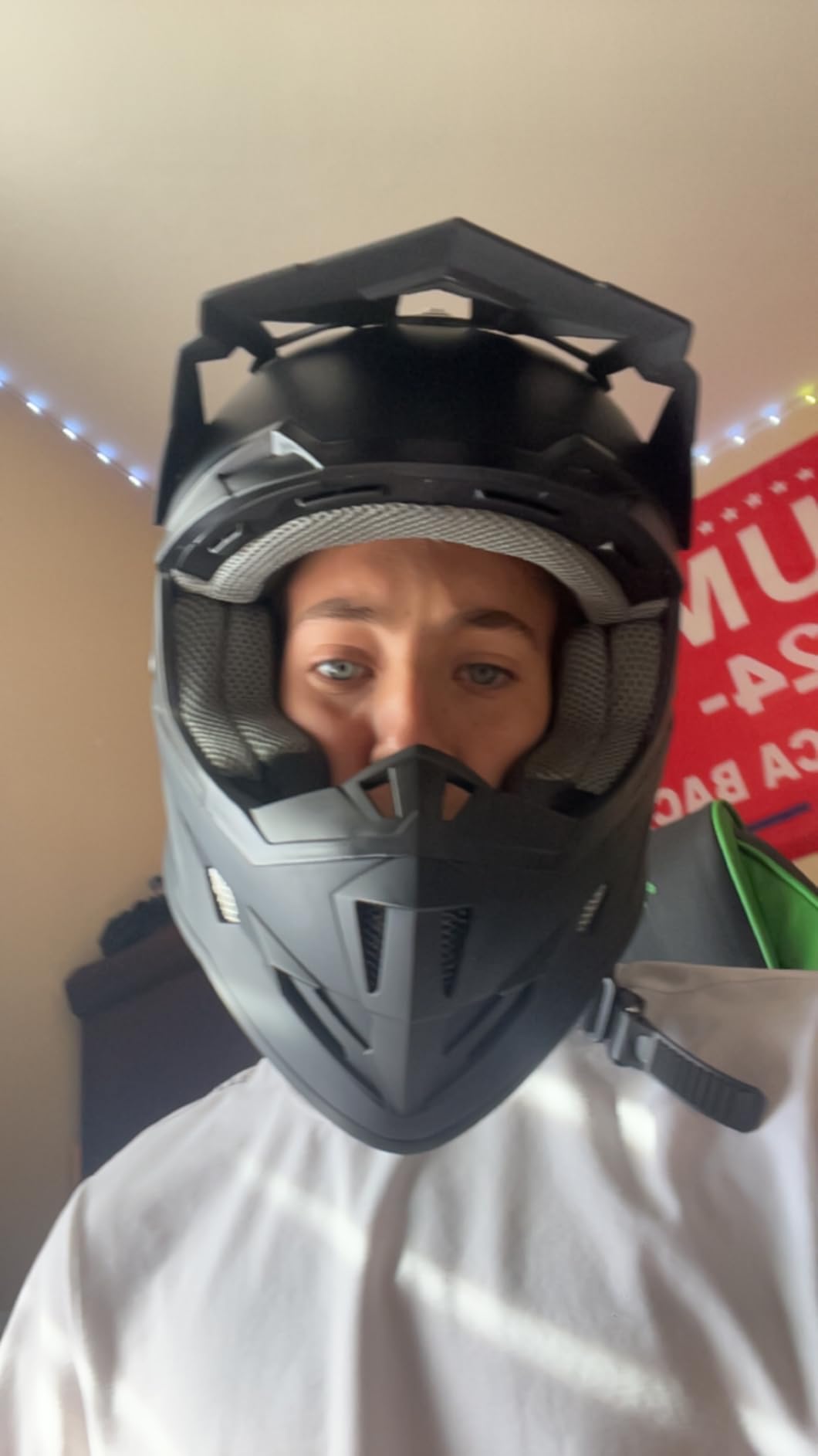 GLX GX23 Full-Face Dirt Bike Motocross Motorcycle Helmet, DOT customer photo 1