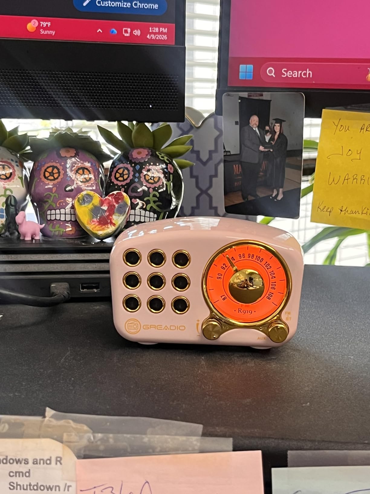 Greadio Retro Bluetooth Speaker, Vintage Radio Speaker, Vintage Decor customer photo 1
