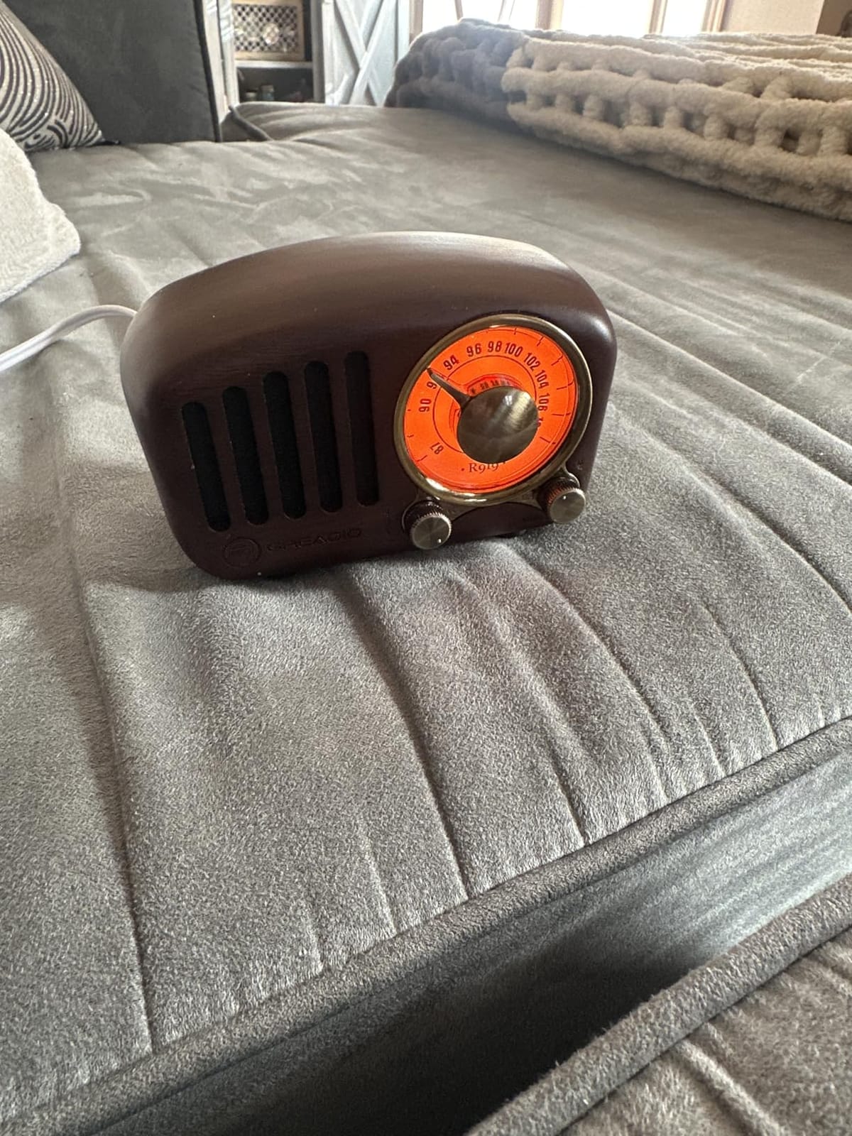 Greadio Retro Bluetooth Speaker, Vintage Radio Speaker, Vintage Decor customer photo 2