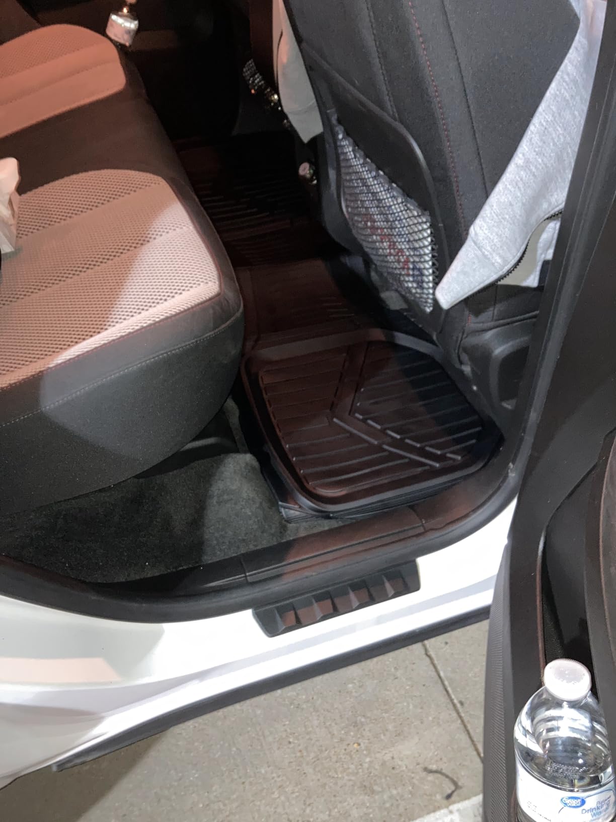 Amazon Basics 3-Piece All-Weather Heavy Duty, Full Set PVC Floor Mats for Universal Fit in Cars, SUVs, and Trucks, Black, Trim to Customize customer photo 1