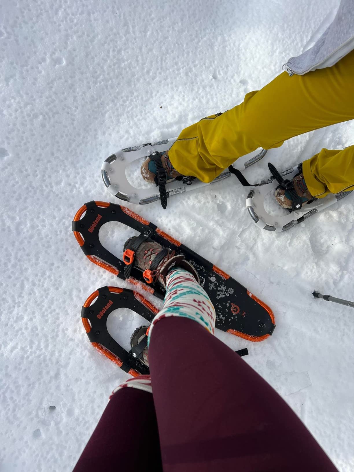 Odoland 21/25/30 Inch Snowshoes with Trekking Poles for Men Women Youth, Waterproof Snow Leg Gaiters and Carrying Bag, Lightweight Aluminum, Heel Lift, Snow Shoes Easy to Wear customer photo 1