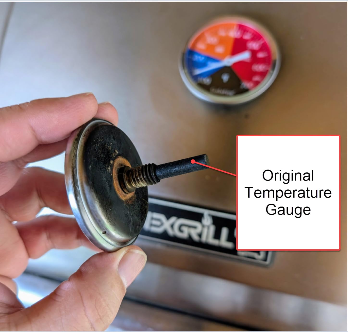 3 3/16 Inch BBQ Temperature Gauge for Smoker Wood Charcoal Pit customer photo 1