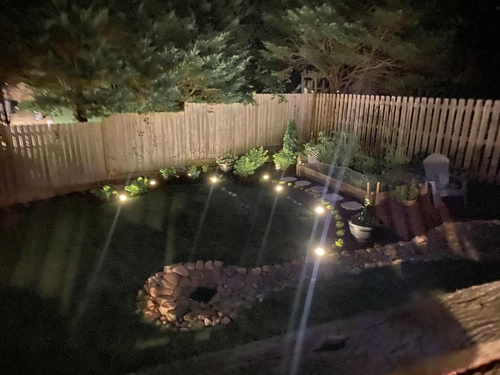 INCX Solar Lights Outdoor Waterproof, Cold White, 12 Pack Ground Lights customer photo 1