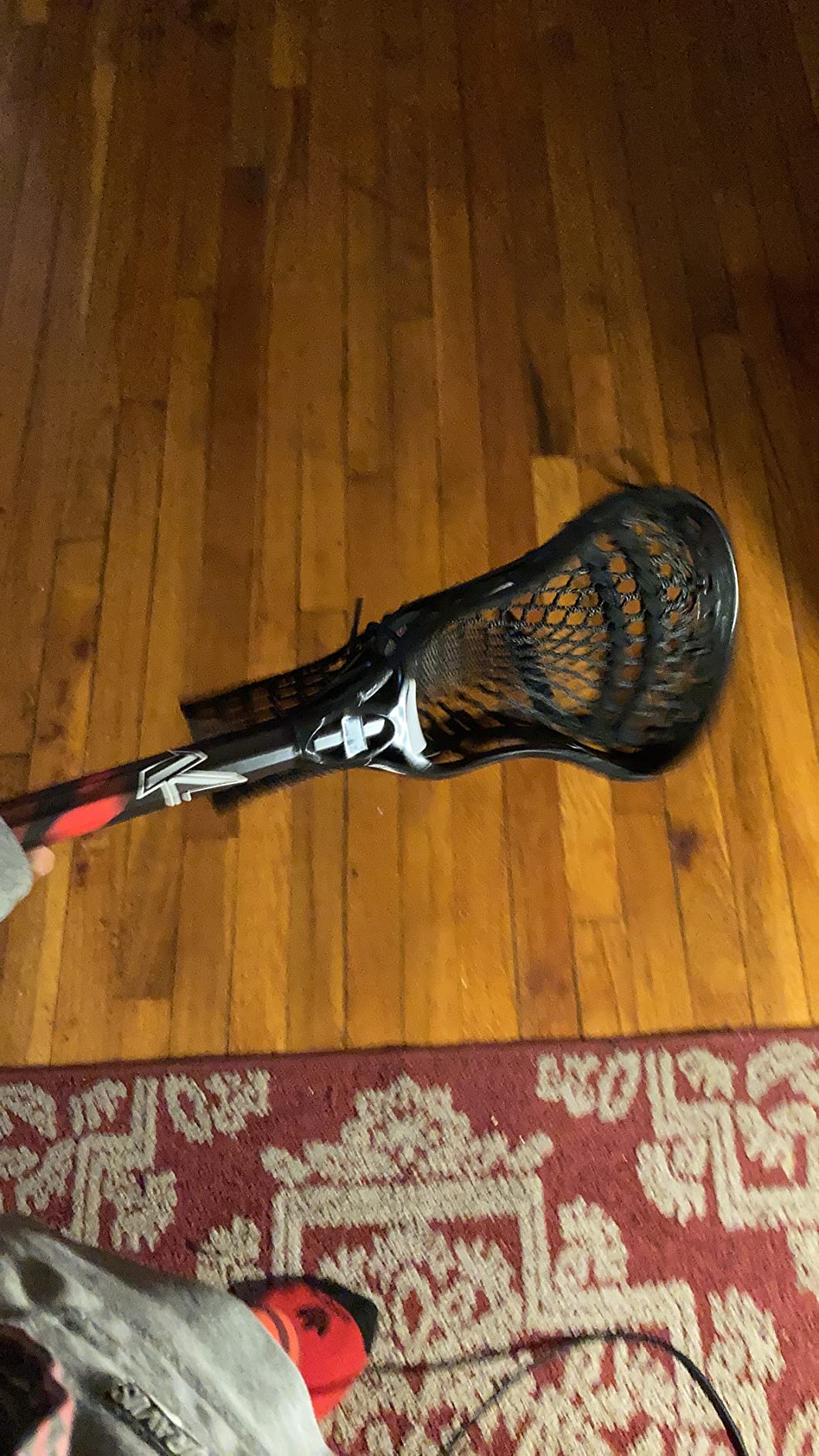 Lacrosse Complete Junior Stick with Shaft & Head,Red/Black customer photo 2