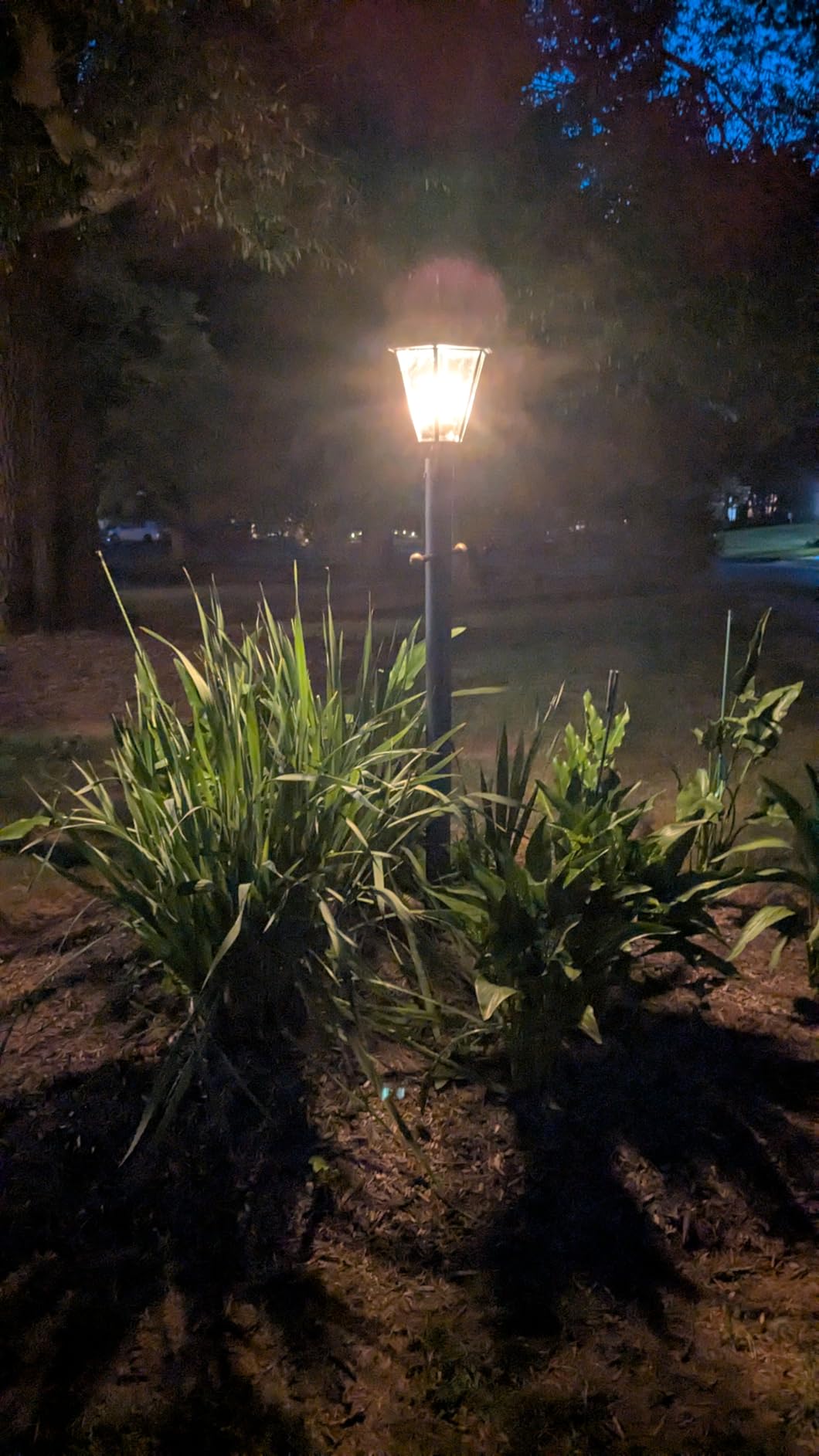LUTEC 12513LE4-SL-Head LED Post Solar Light Outdoor, Dusk to Dawn Vintage Street Lights for Lawn Patio Yard Pathway Garden Mount (Base Not Included) customer photo 1