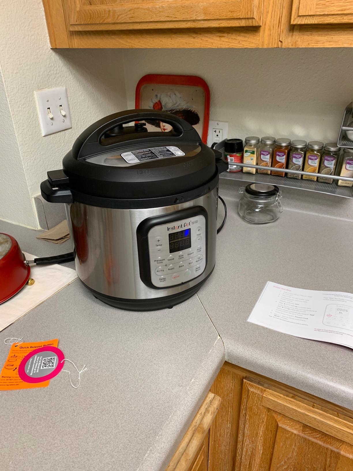 Instant Pot Duo Crisp 11-in-1 Air Fryer and Electric Pressure Cooker Combo with Multicooker Lids that Fries, Steams, Slow Cooks, Dehydrates, Free App With Over 800 Recipes, Black/Stainless Steel, 8QT customer photo 1