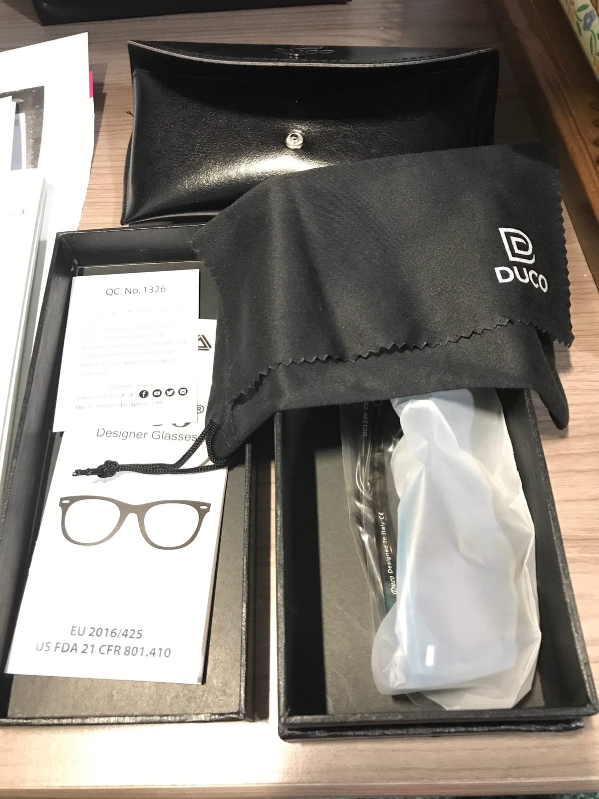 DUCO Polarized Sunglasses for Women UV Protection Luxurious Feel DC1230 customer photo 1