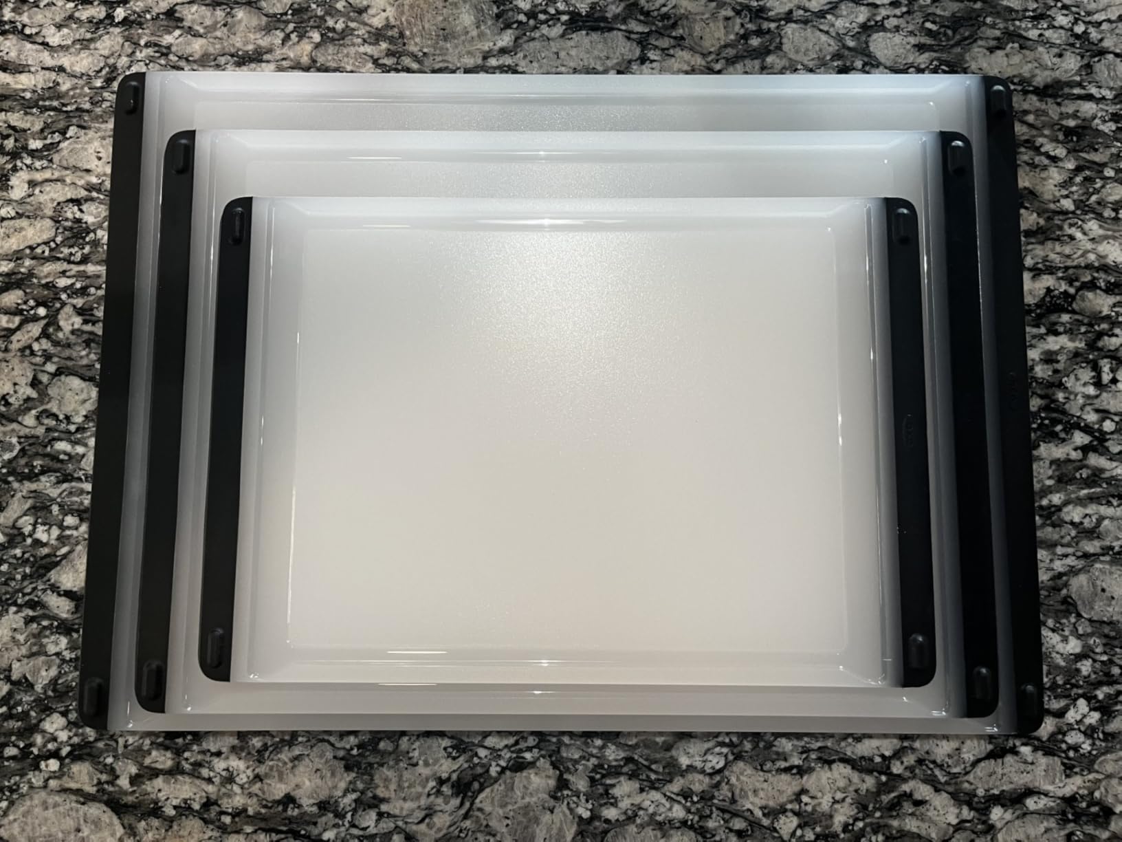 OXO Good Grips 2-Piece Plastic Cutting Board Set - Double-Sided customer photo 1