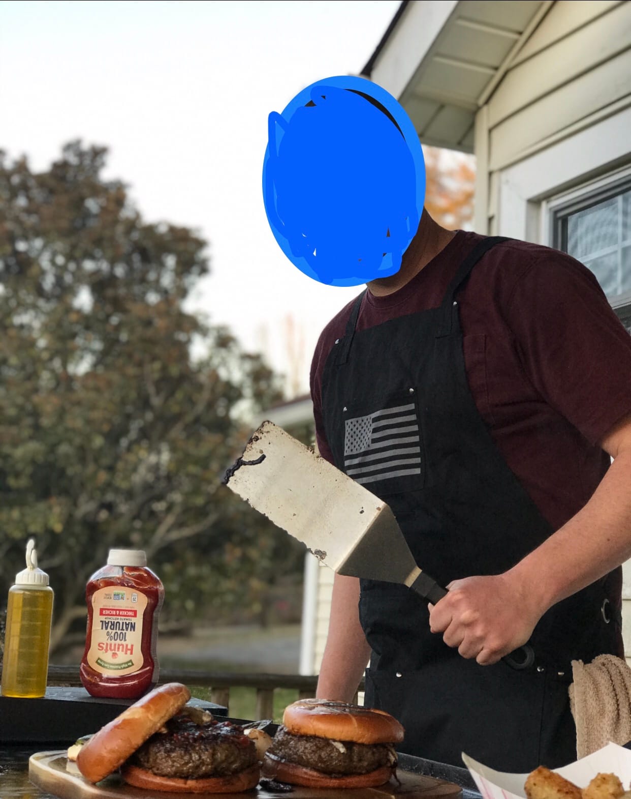 JayCee Apron for BBQ, Grill, Chef, Hobby and Workshop, 5 Pockets, Cross-Back, 2 Tool/Towel Loops, 10 oz Cotton, Great Gift customer photo 2