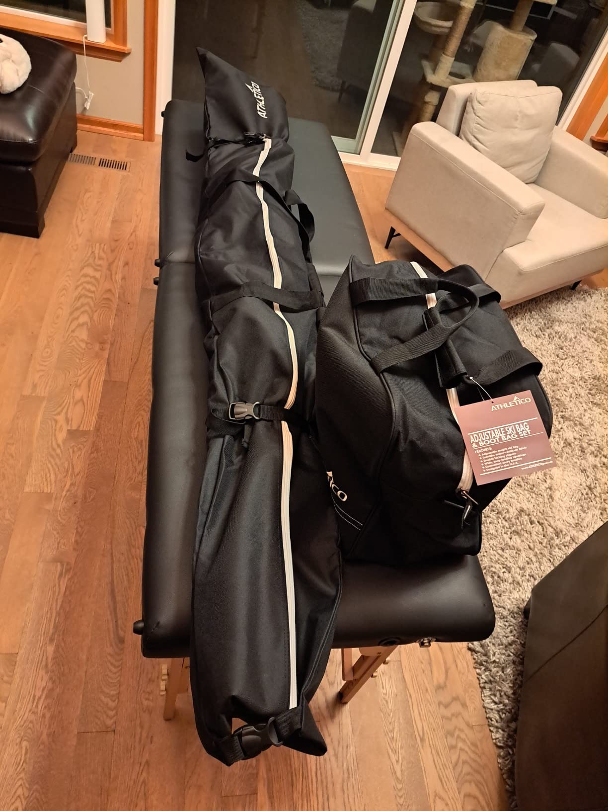 Athletico Rolling Double Ski Bag - Padded Ski Bag With Wheels for Air Travel customer photo 1