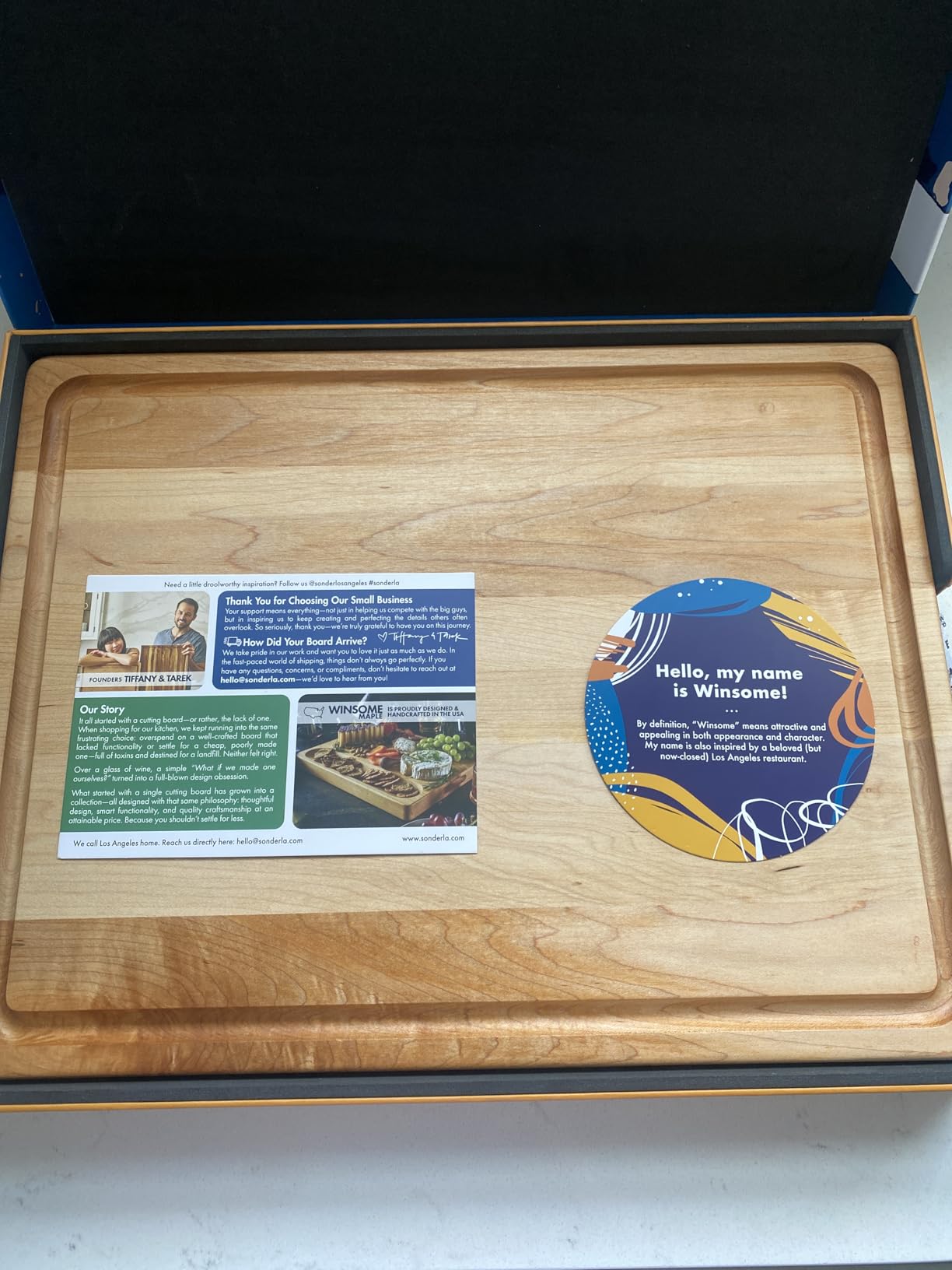 Sonder Los Angeles Laurel Teak Wood Cutting Board, Large 18x14x1.25 in customer photo 2