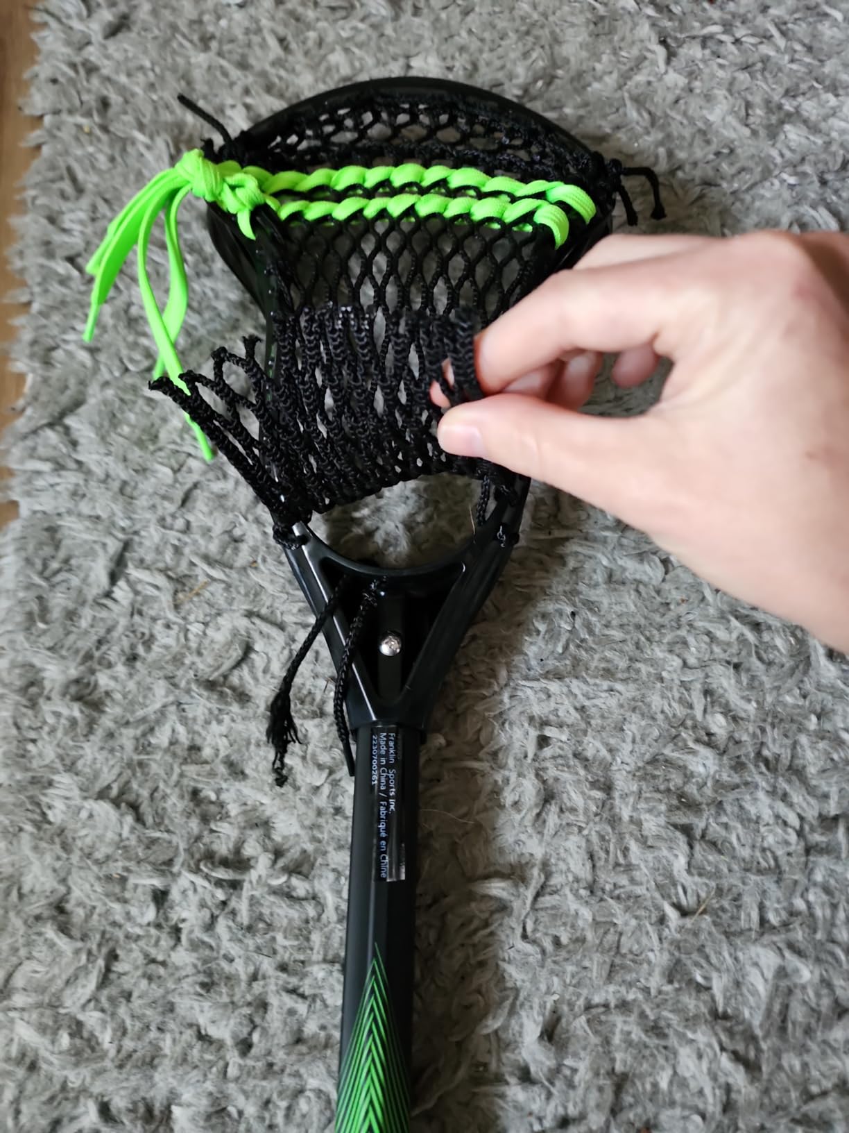 Franklin Sports Ambush Men's + Women's Lacrosse Sticks - Adult + Youth Aluminum Lax Sticks - Boys' + Girls' Game + Training Lacrosse Sticks - Standard + Mini Lax Stick for Kids + Adults customer photo 2