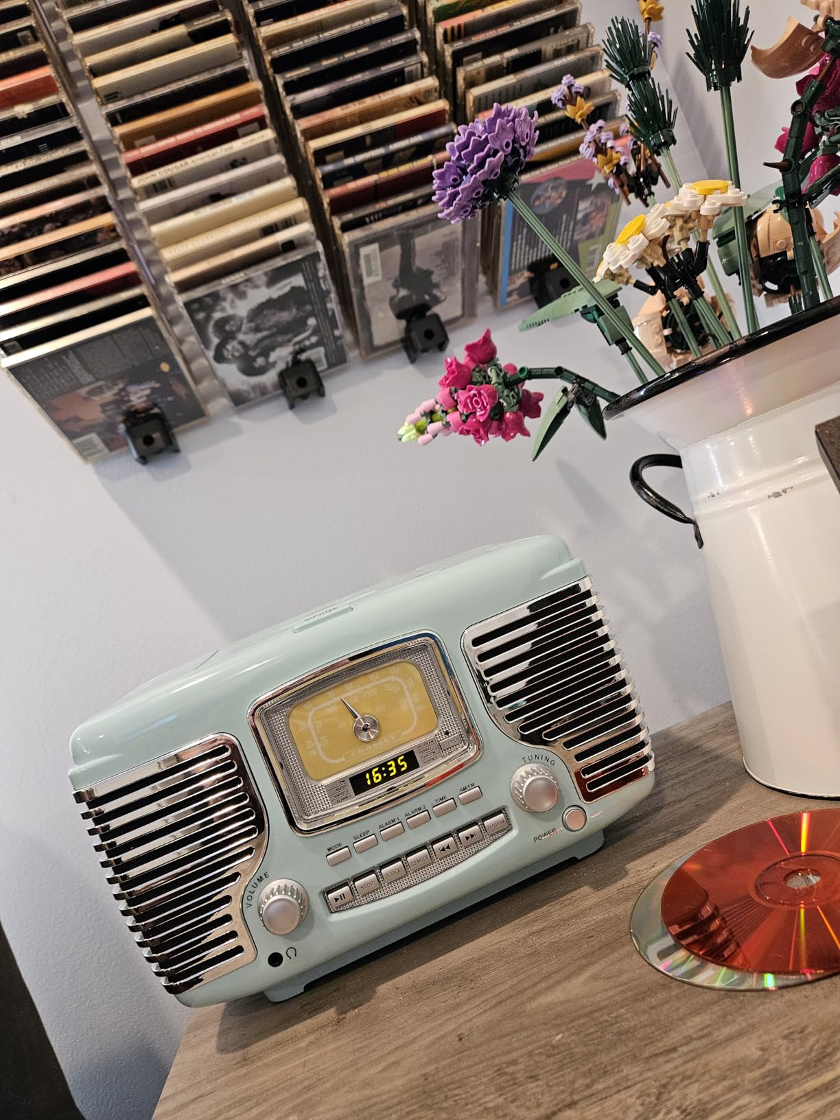 Crosley CR612B-RE Corsair Radio CD Player, Red customer photo 2