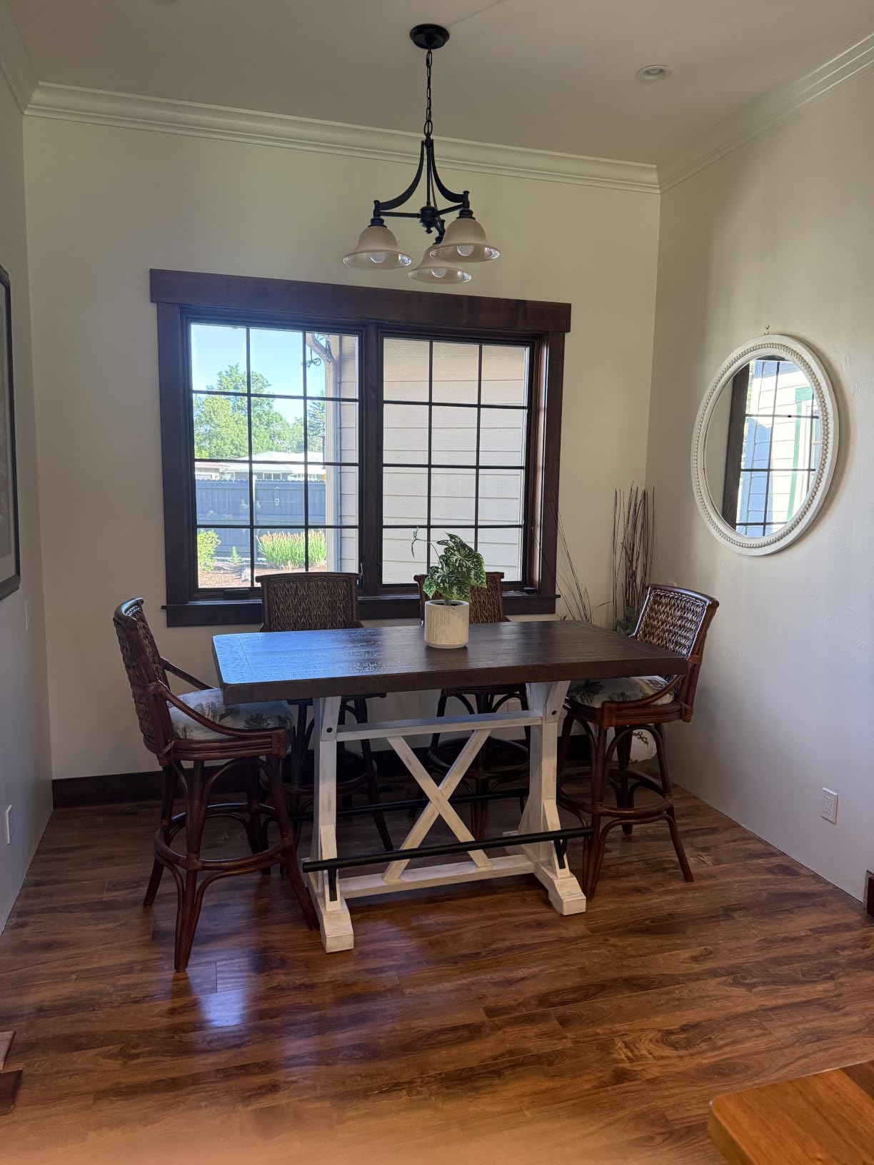 Signature Design by Ashley Valebeck 1-Piece Dining Table, Farmhouse Trestle customer photo 2