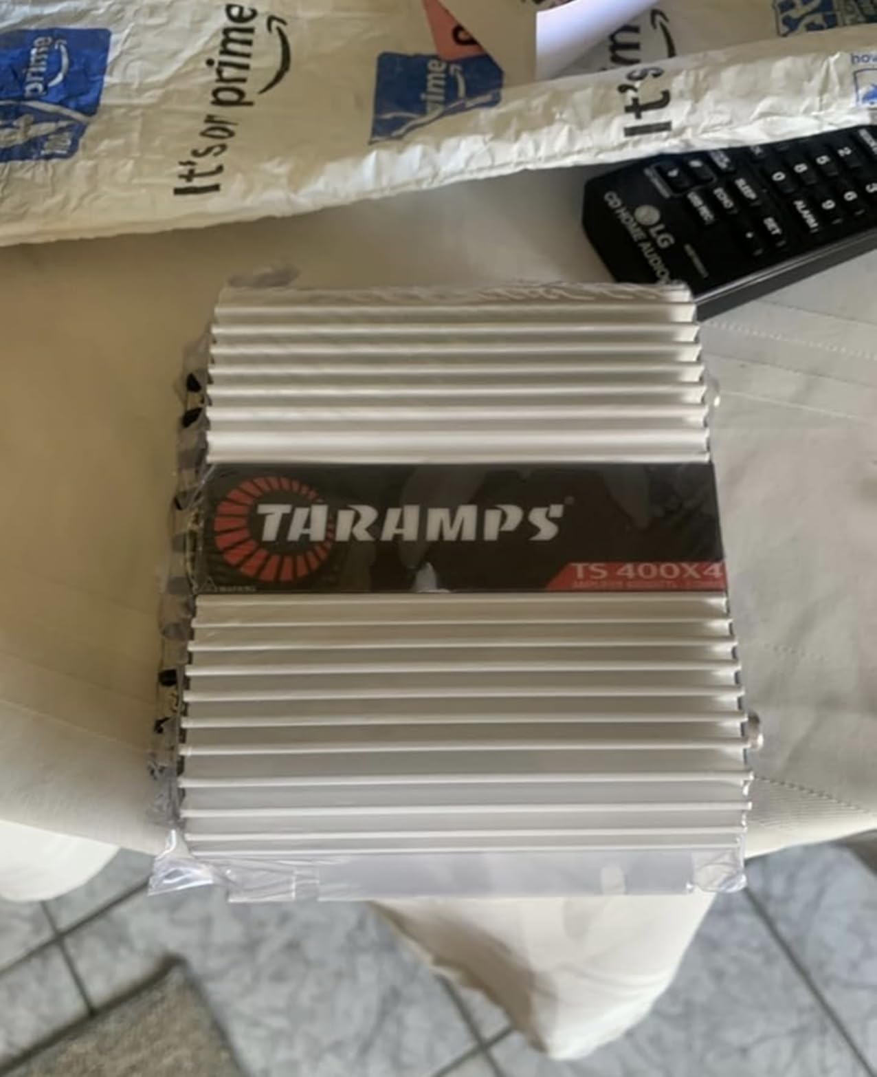 Taramps TS 400x4 400 watts RMS 4 Channels Full Range Car Audio Amplifier, 2 Bridged Channels, RCA Input Class D, Output Power, Multichannel Amplifier System, Small - TS400X4 customer photo 1