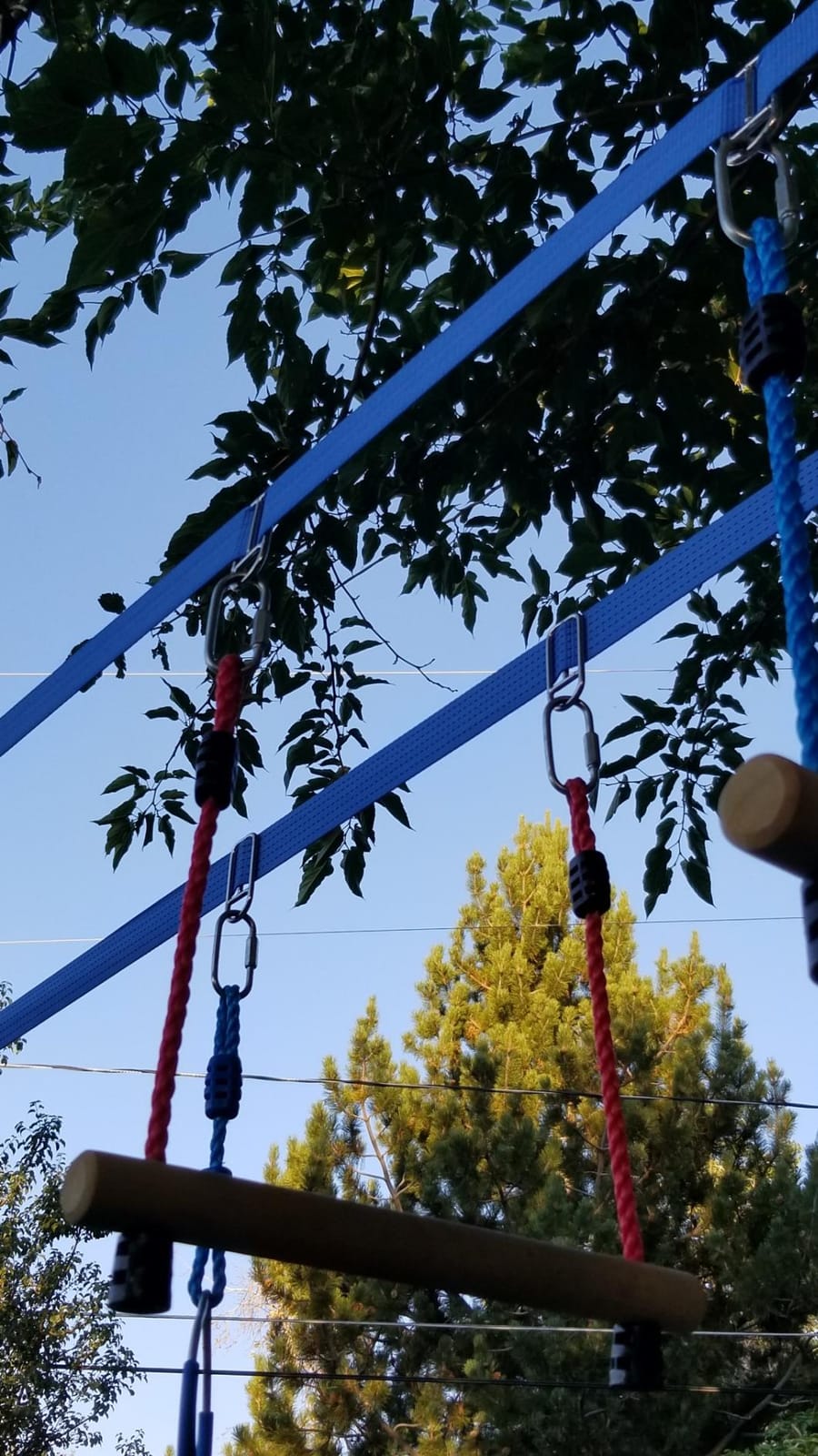 Double Ninja Slackline Obstacle Course, 80 Ft, Monkey Bars, Kids customer photo 2