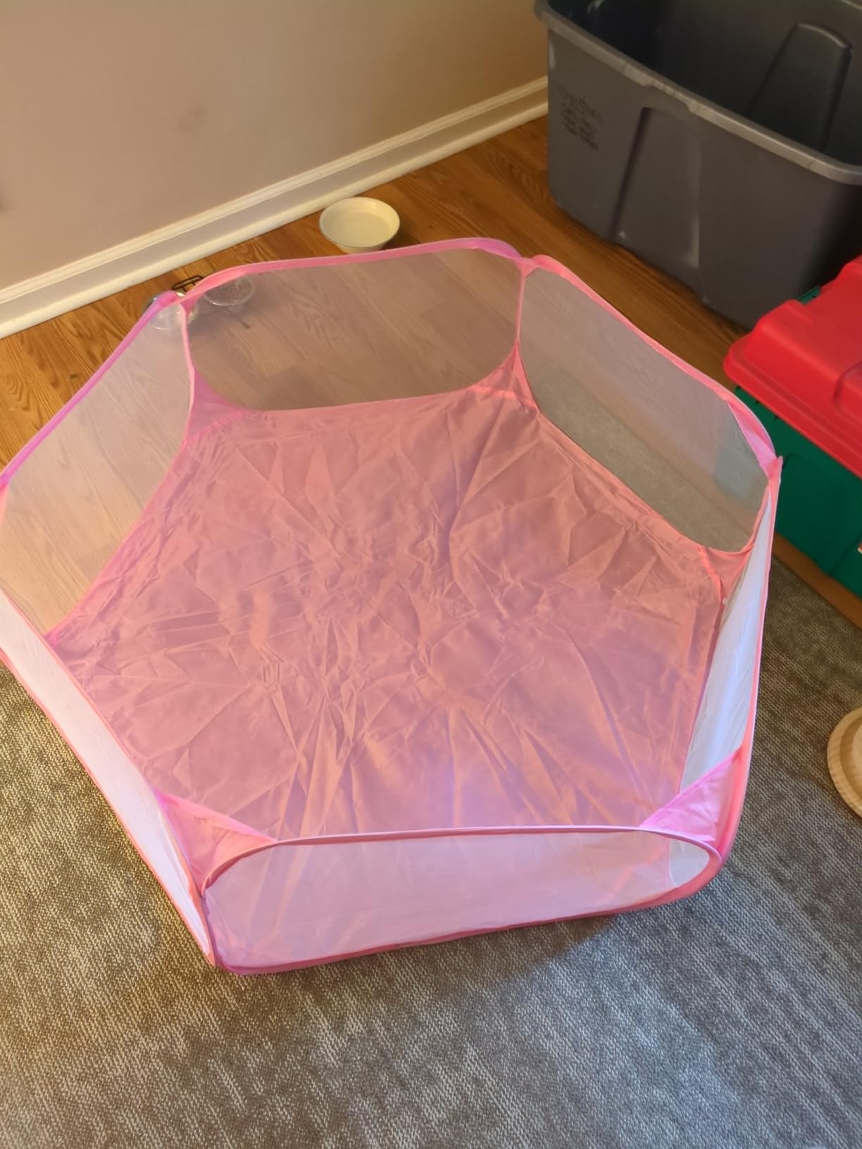 Guinea Pig Cage Rabbit Cage Indoor with Mat Playpen Perfect Size for Small Animal Pet Play Pen Easy to Clean Exercise Yard Fence Portable Tent for Hamsters, Chinchillas, Hedgehog, Puppy, Cats customer photo 1