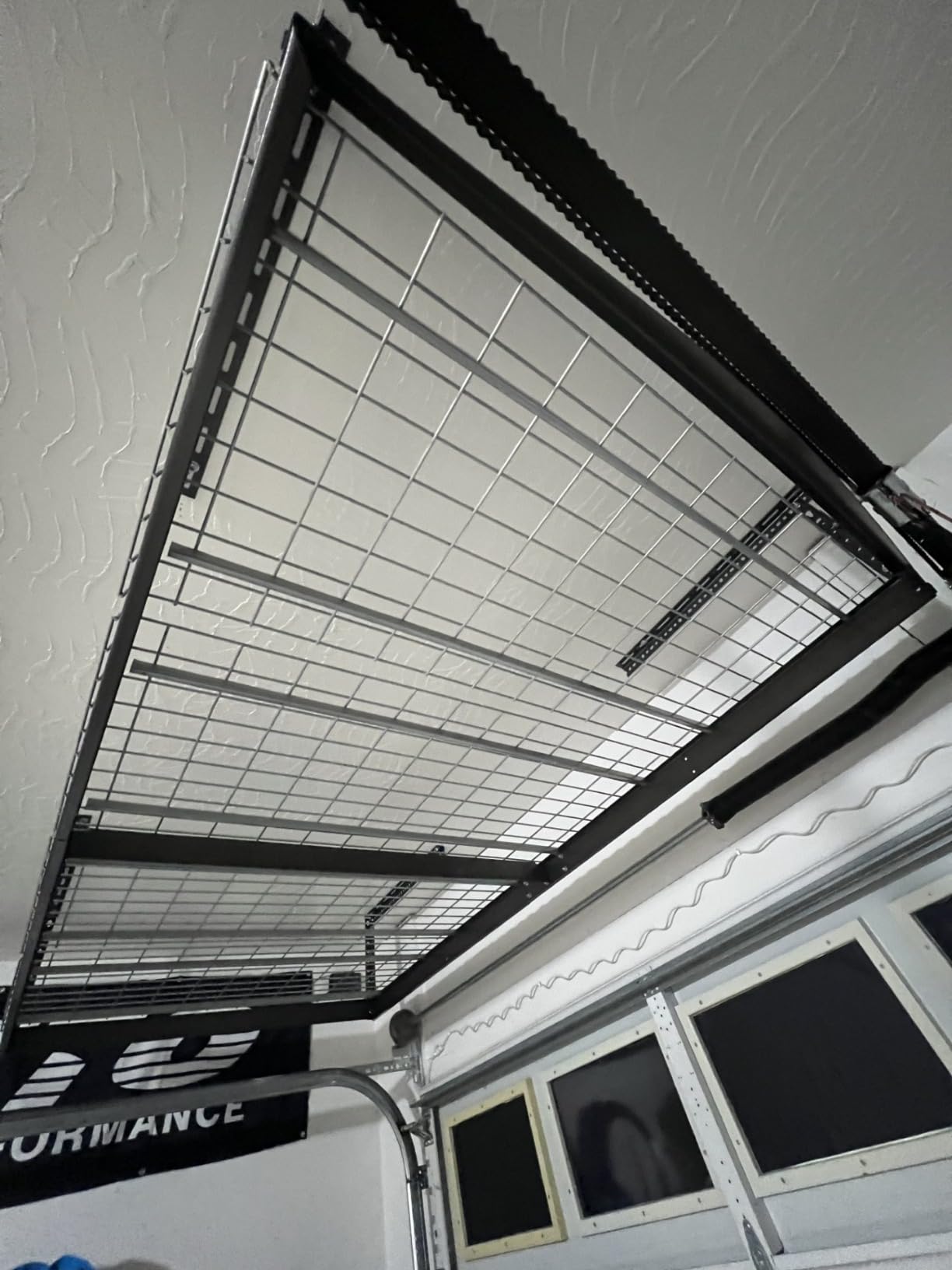 MonsterRax 2-Pack 4x8 Overhead Garage Storage Rack, Gray, 24